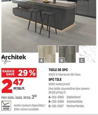 BMR Tuile de spc offer