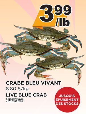 Kim Phat Live blue crab offer