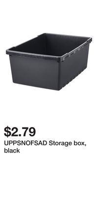 IKEA Uppsnofsad storage box, black offer