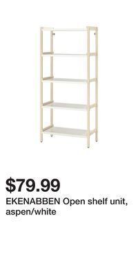 IKEA Ekenabben open shelf unit, aspen/white offer