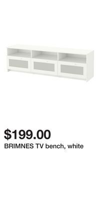 IKEA Brimnes tv bench, white offer