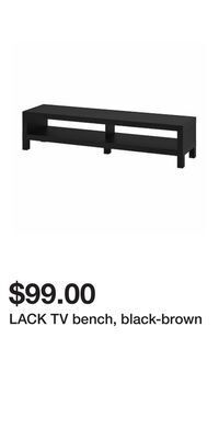 IKEA Lack tv bench, black-brown offer