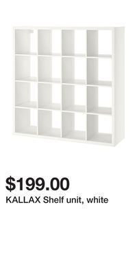 IKEA Kallax shelf unit, white offer