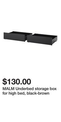 IKEA Malm underbed storage box for high bed, black-brown offer