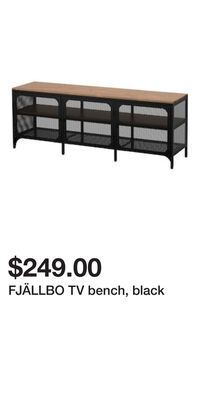 IKEA Fjällbo tv bench, black offer