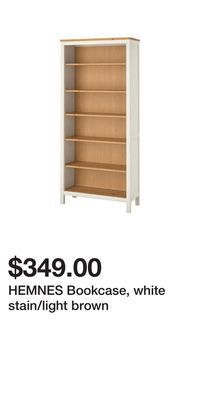 IKEA Hemnes bookcase, white stain/light brown offer
