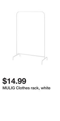 IKEA Mulig clothes rack, white offer