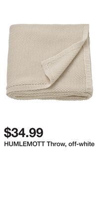 IKEA Humlemott throw, off-white offer