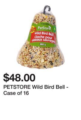 Dollarama Petstore wild bird bell - case of 16 offer