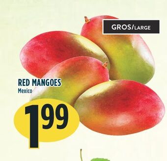 Marché Adonis Red mangoes offer