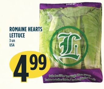 Marché Adonis Romaine hearts lettuce offer