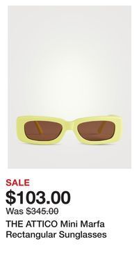 Holt Renfrew The attico mini marfa rectangular sunglasses offer