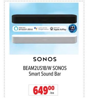 2001 Audio Video Sonos smart sound bar offer
