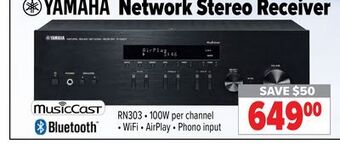 2001 Audio Video Yamaha network stereo receiver offer