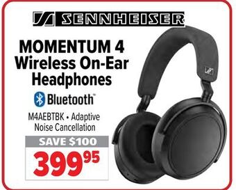 2001 Audio Video Sennheiser momentum 4 wireless on-ear headphones offer