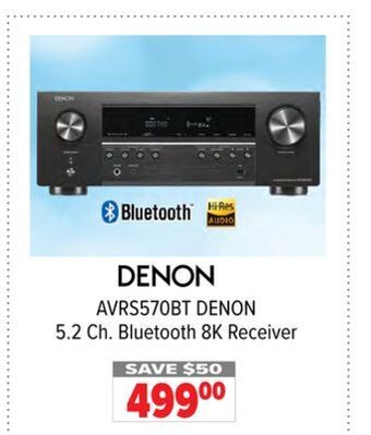 2001 Audio Video Denon 5.2 ch. bluetooth 8k receiver offer