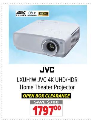 2001 Audio Video Jvc 4k uhd/hdr home theater projector offer