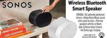 2001 Audio Video Sonos wireless bluetooth smart speaker offer