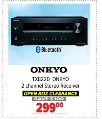 2001 Audio Video Onkyo 2 channel stereo receiver offer