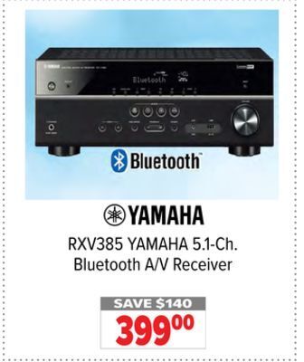 2001 Audio Video Yamaha 5.1-ch. bluetooth a/v receiver offer