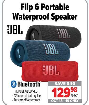 2001 Audio Video Ubl flip 6 portable waterproof speaker offer