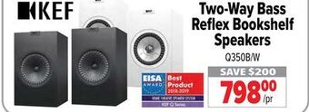2001 Audio Video Kef two-way bass reflex bookshelf speakers offer