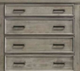 The Brick Prairie 5-drawer chest - weathered oak offer