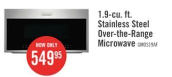 The Brick Frigidaire gallery 1.9 cu. ft. over-the-range microwave with sensor cook - gmos1964af offer