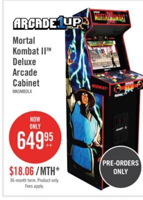 The Brick Arcade1up mortal kombat ii 14-in-1 deluxe arcade cabinet offer