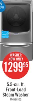 The Brick Maytag 5.5 cu. ft. front-load washer with extra power mhw6630hc offer
