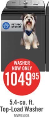 The Brick Maytag 5.4 cu. ft. pet pro top-load washer - mvw6500mbk offer