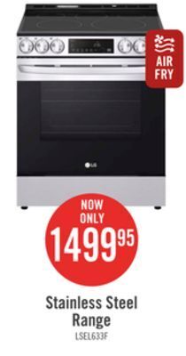 The Brick Lg 6.3 cu. ft. smart electric range with air fry - lsel6333f offer