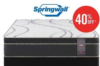 The Brick Springwall radiant eurotop queen mattress offer