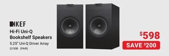 Visions Electronics Kef hi-fi uni-q bookshelf speakers offer