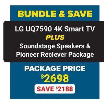 Visions Electronics Lg uq7590 4k smart tv offer
