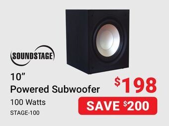 Visions Electronics Soundstage 10 powered subwoofer offer