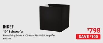 Visions Electronics Kef 10 subwoofer offer