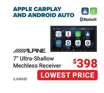 Visions Electronics Alpine 7 ultra-shallow mechless receiver offer