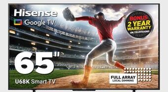 Visions Electronics Hisense 65 u68k smart tv offer
