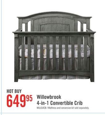 The Brick Willowbrook 4-in-1 convertible crib offer