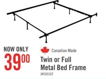 The Brick Twin/full metal glider bed frame offer