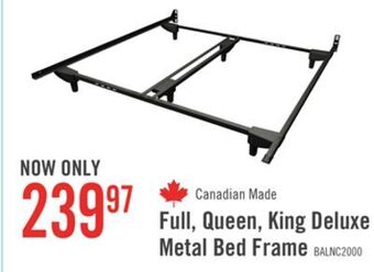 The Brick Balance 2000 deluxe full/queen/king bed frame offer