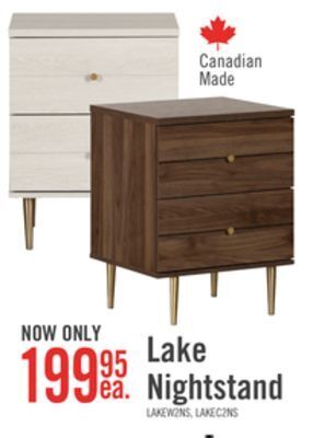 The Brick Lake nightstand - white offer