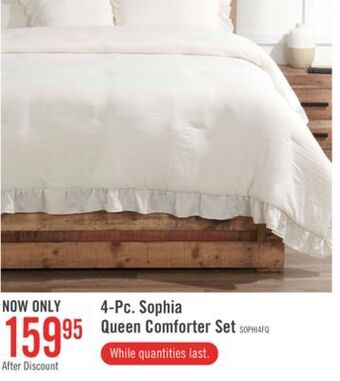 The Brick Sophia 4-piece full/queen comforter set offer