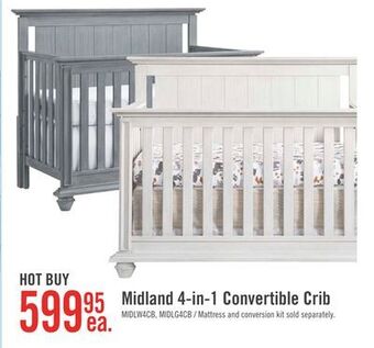 The Brick Midland 4-in-1 crib - white offer