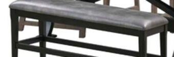 The Brick Ironworks counter-height dining bench offer