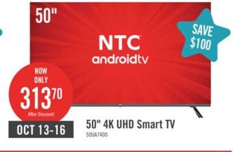 The Brick Ntc 50 uhd smart android tv offer