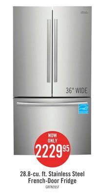 The Brick Frigidaire gallery 28.8 cu. ft. french-door refrigerator - grfn2853af offer