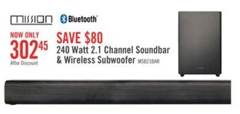 The Brick Mission soundbar with wireless subwoofer - msb21 offer
