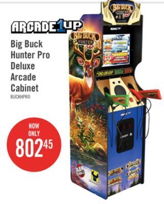 The Brick Arcade1up big buck hunter pro deluxe arcade cabinet offer